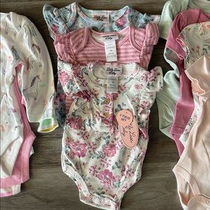 16 item bundle!! NWT! Size 3-6 months baby girl. Target, Burts Bees, Etc.